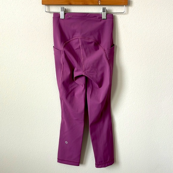 NWT Lululemon Swift Speed High-Rise Crop 21" Vintage Plum Size 0 - Picture 3 of 12